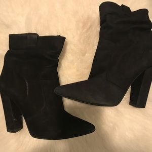 Steve Madden slouchy black booties